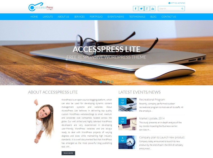 Theme WordPress Accesspress Lite